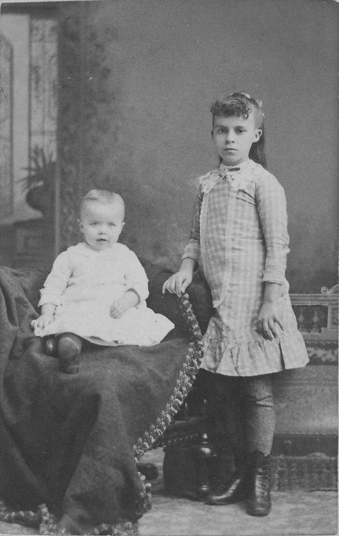 Eva Marie Pearl and Reuben Everett Pearl, ca 1886.